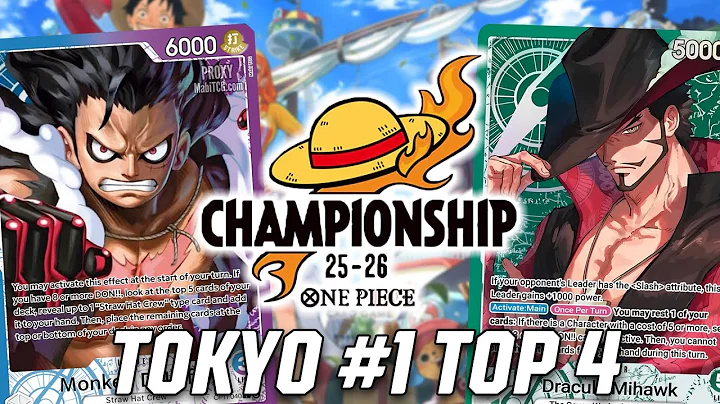 [OP14] OP14 Dracule Mihawk vs. OP11 UP Luffy || Tokyo #1 Top 4 One Piece Trading Card Game