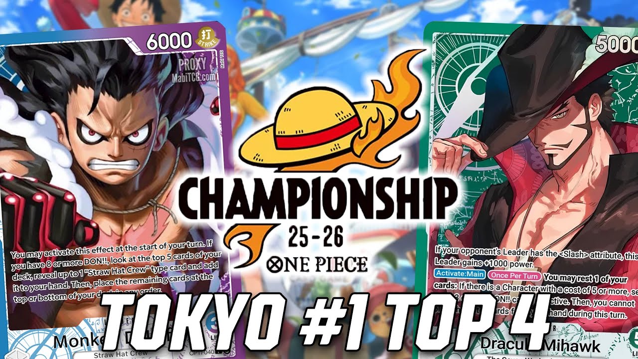 [OP14] OP14 Дракуль Михок против OP11 Луффи || Токио #1 Топ 4 One Piece Коллекционная карточная игра