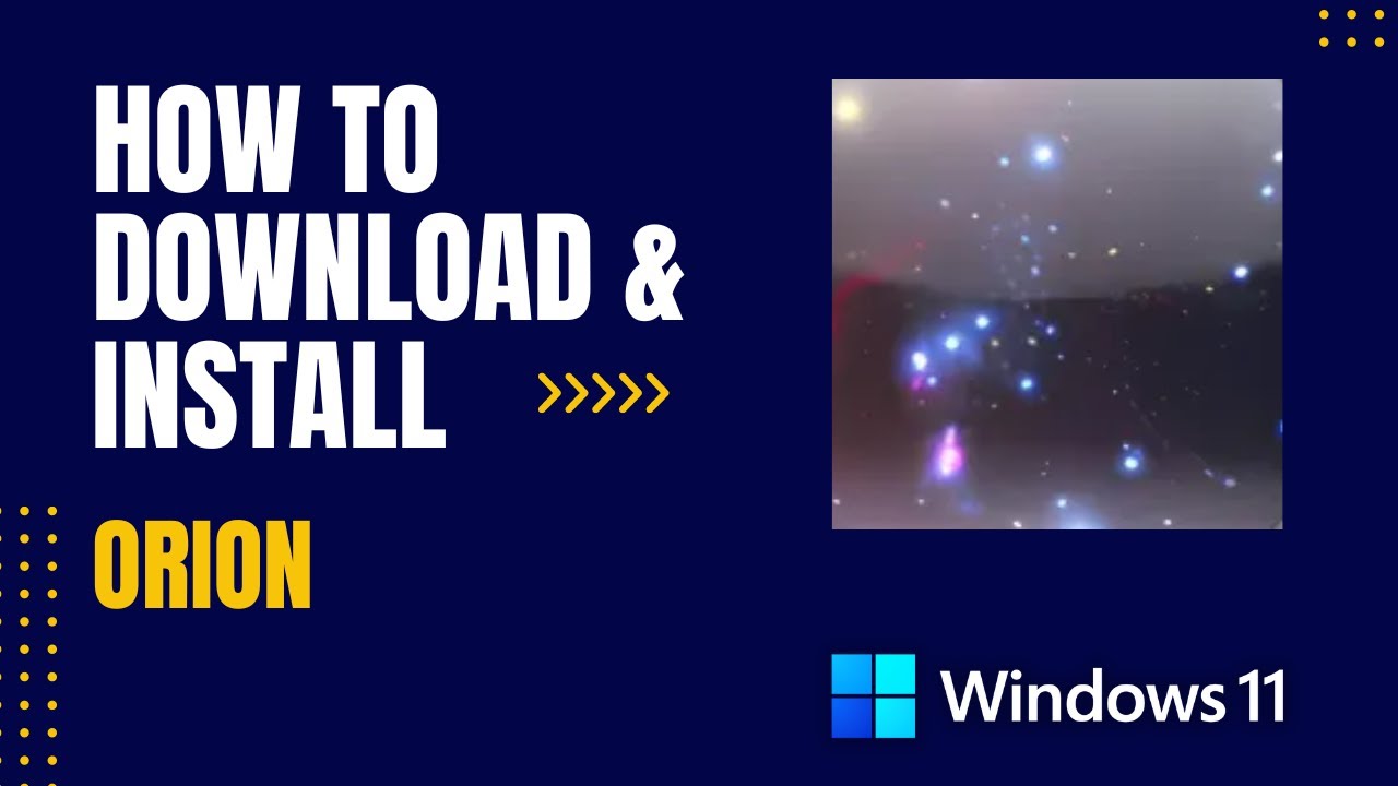 How To Download And Install Orion For Windows YouTube how-to-download-and-install-orion-for-windows-youtube