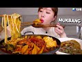 몸도 마음도 따뜻해지는 얼큰한 소고기 버섯전골과 바삭쫀득한 감자전 먹방❤ (feat.우동사리) Spicy Beef Mushroom Hot Pot, Gamja-jeon MUKBANG