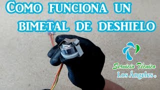 Como funciona un bimetal de deshielo.