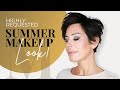 Top Requested Summer Makeup Tutorial | Nude Shimmery Smokey for Hooded Eyes | Dominique Sachse