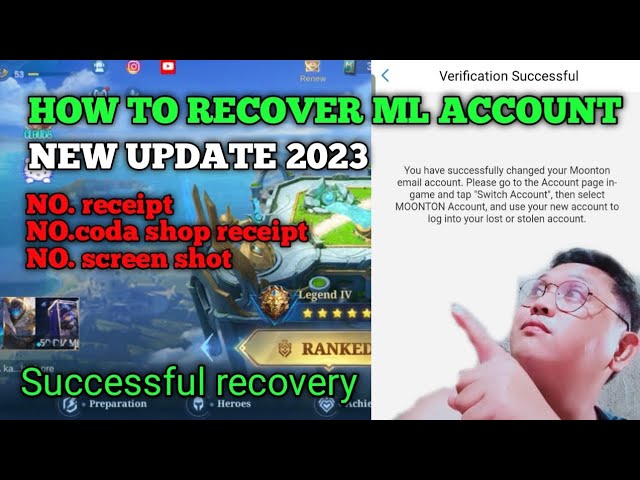 HOW TO RECOVER MOBILE LEGENDS  FULL VIDEO TUTORIAL 2023 