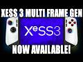 XESS 3 Multi Frame Gen 3X FPS on MSI Claw 8 AI+ | Full Setup &amp; Test