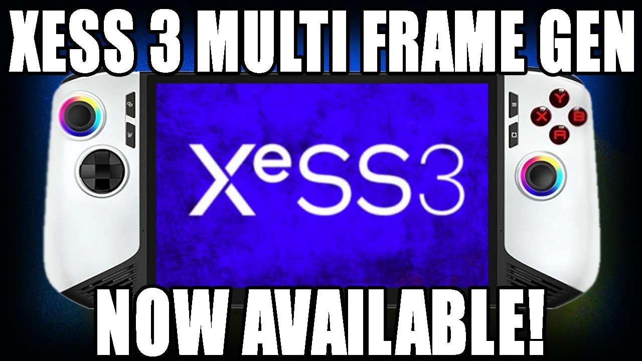 XESS 3 Multi Frame Gen 3X FPS on MSI Claw 8 AI+ | Full Setup