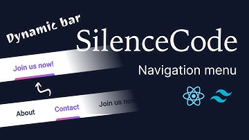 Web menu with dynamic bar, Tailwind css & react, 10 min tutorial.