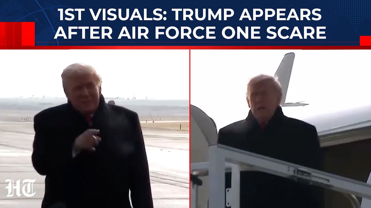 Trump Seen for First Time Since Air Force One Scare, First Visuals Out As He Heads To Davos 2026