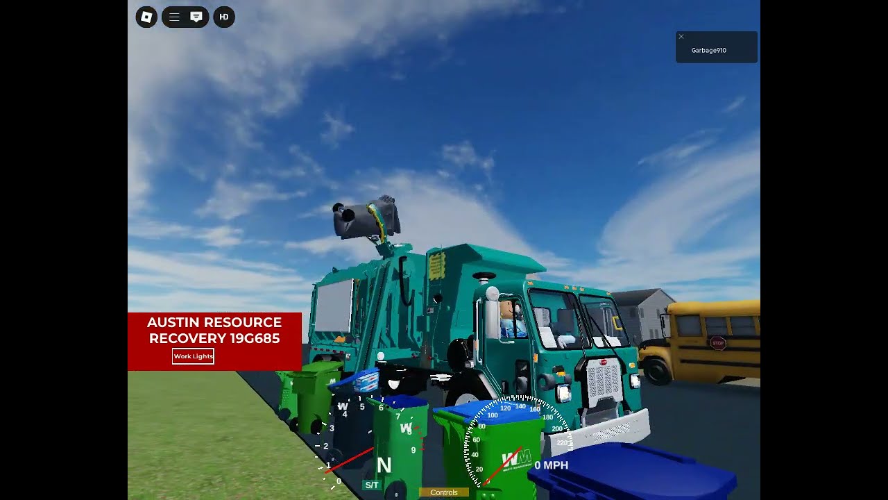 EX Los Angeles Sanitation Waste Management Peterbilt 520 Octagonal Amrep