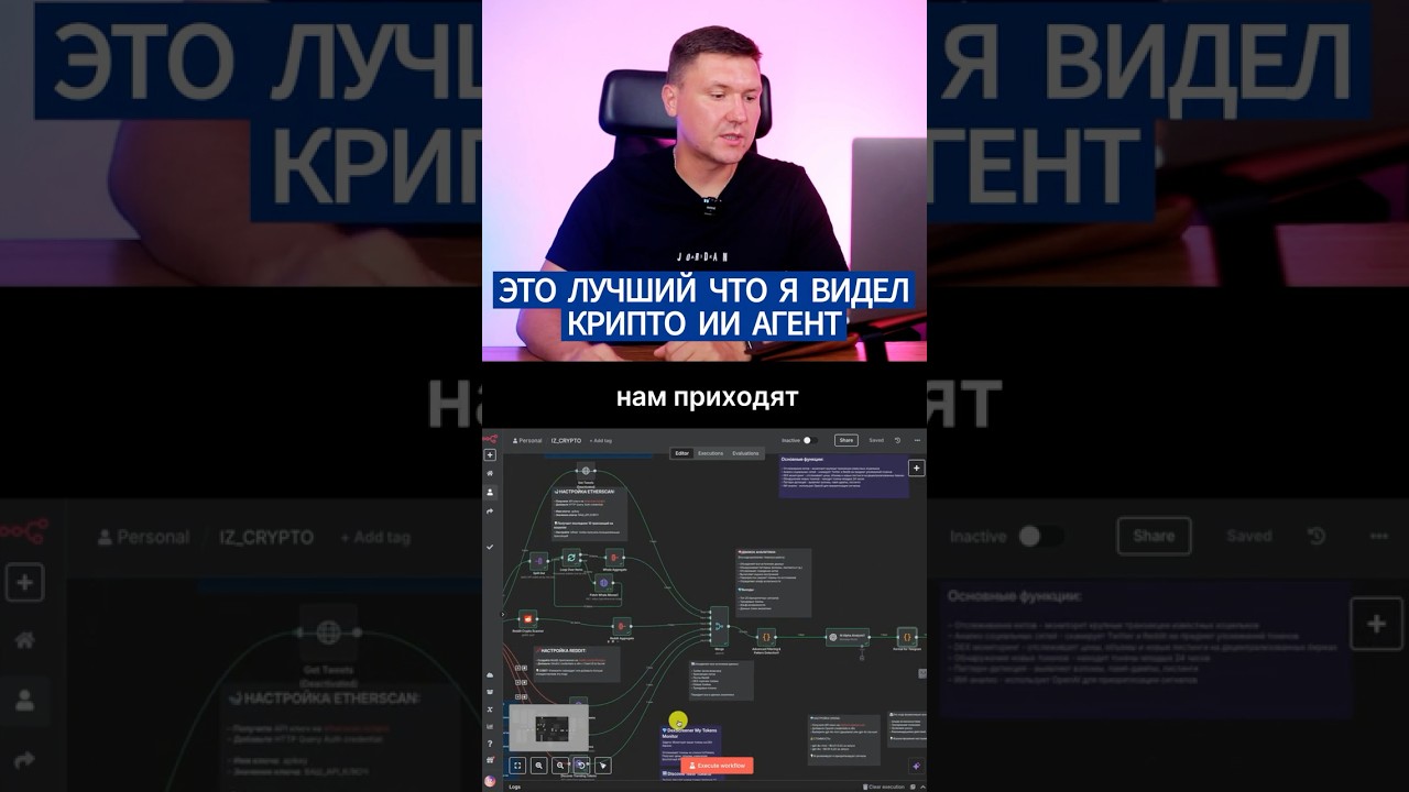 AI Агент для Криптовалюты: Как Настроить Мониторинг Китoв и Новых Токенов в n8n
