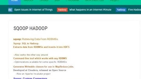 sqoop hadoop