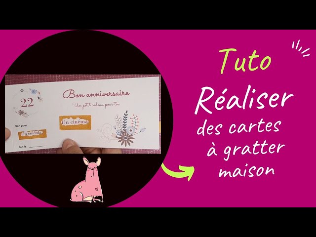 Comment réaliser vos propres cartes ou tickets à gratter maison