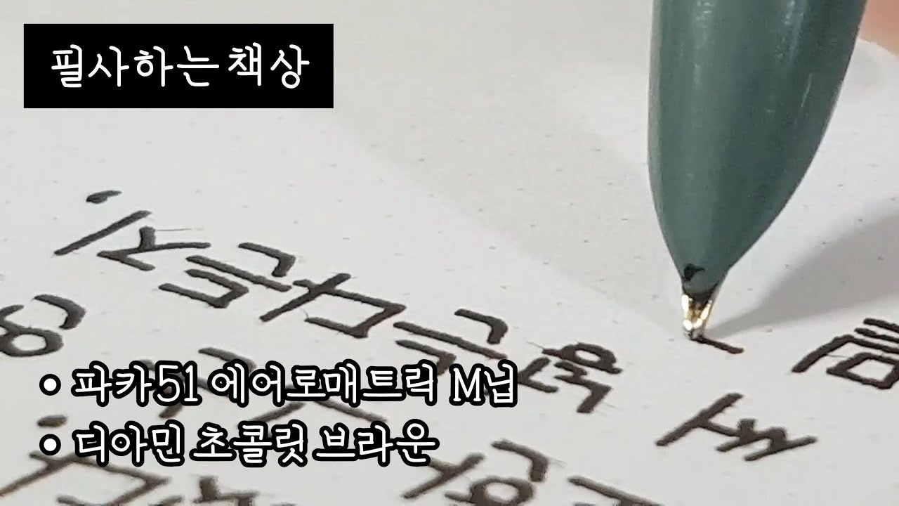 책 갖고 싶다 (만년필 필사, 고딕체, 파카 51 오리지널 M닙)