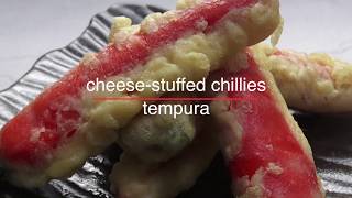 Cheese Stuffed Chillies Tempura Recipe