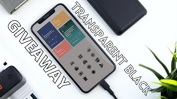10x Giveaway of Transparent Black Icon Pack l ACE Home Screen Setup