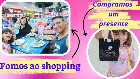 mostrei tudo que compramos/ presente/ comemos pizza no shopping!!!
