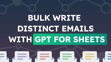 Write personalized emails with ChatGPT in Google Sheets