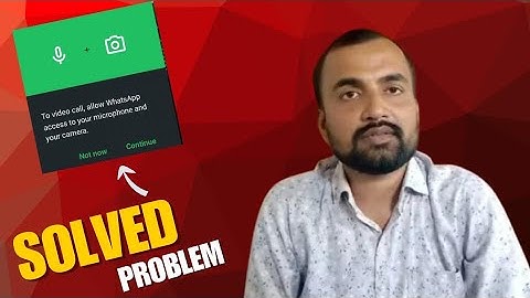 To video call,allow WhatsApp access to your microphone and your camera #tech #s.RanaTech #WhatsApp