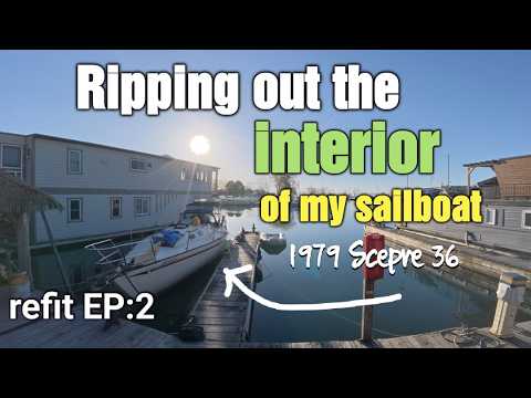 ⁣Revealing the chainplates. The refit begins  ep:2
