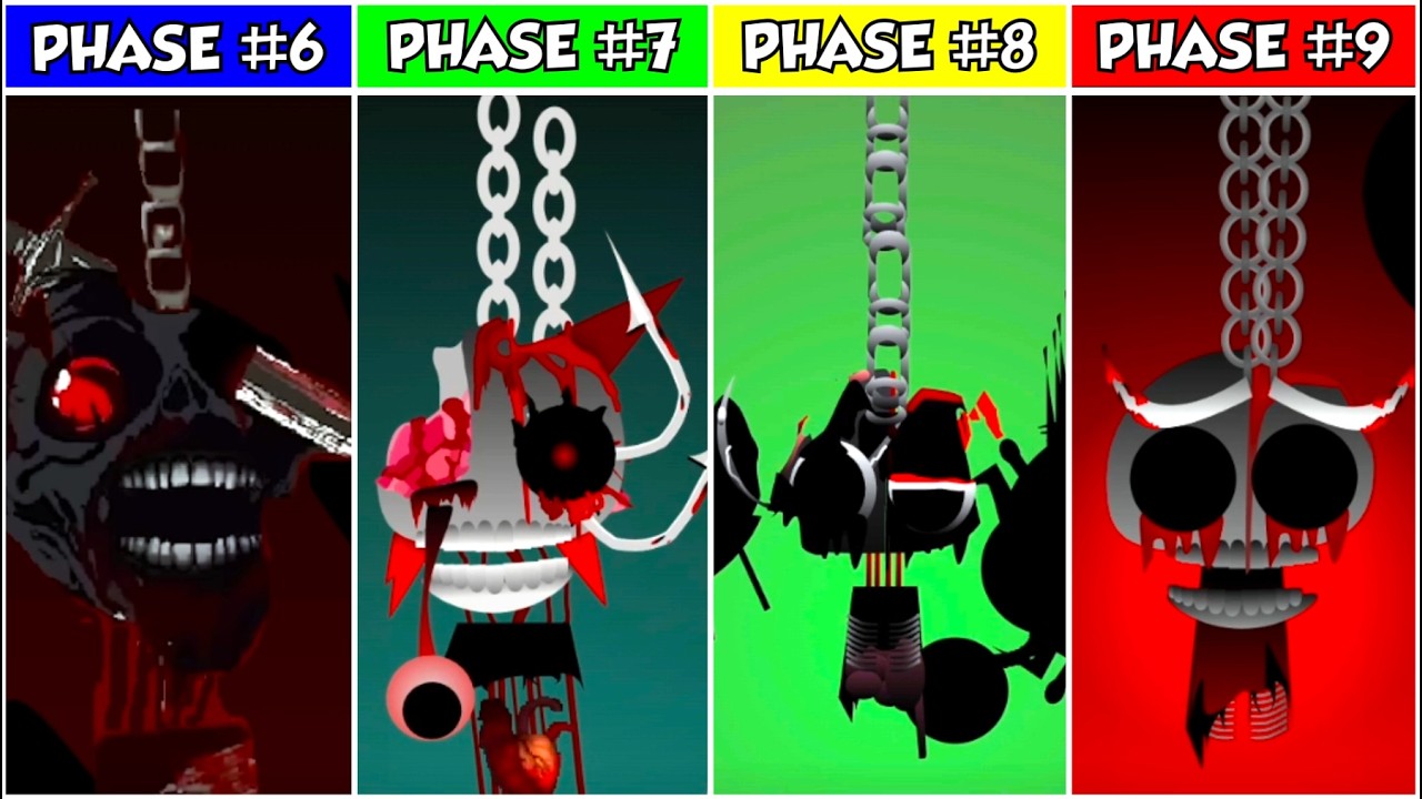 Incredibox Sprunki Phase 6 vs 7 vs 8 vs 9