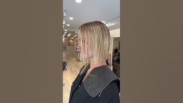 Blonde & Blunt #bob #bobhaircut #blonde #nychairsalon