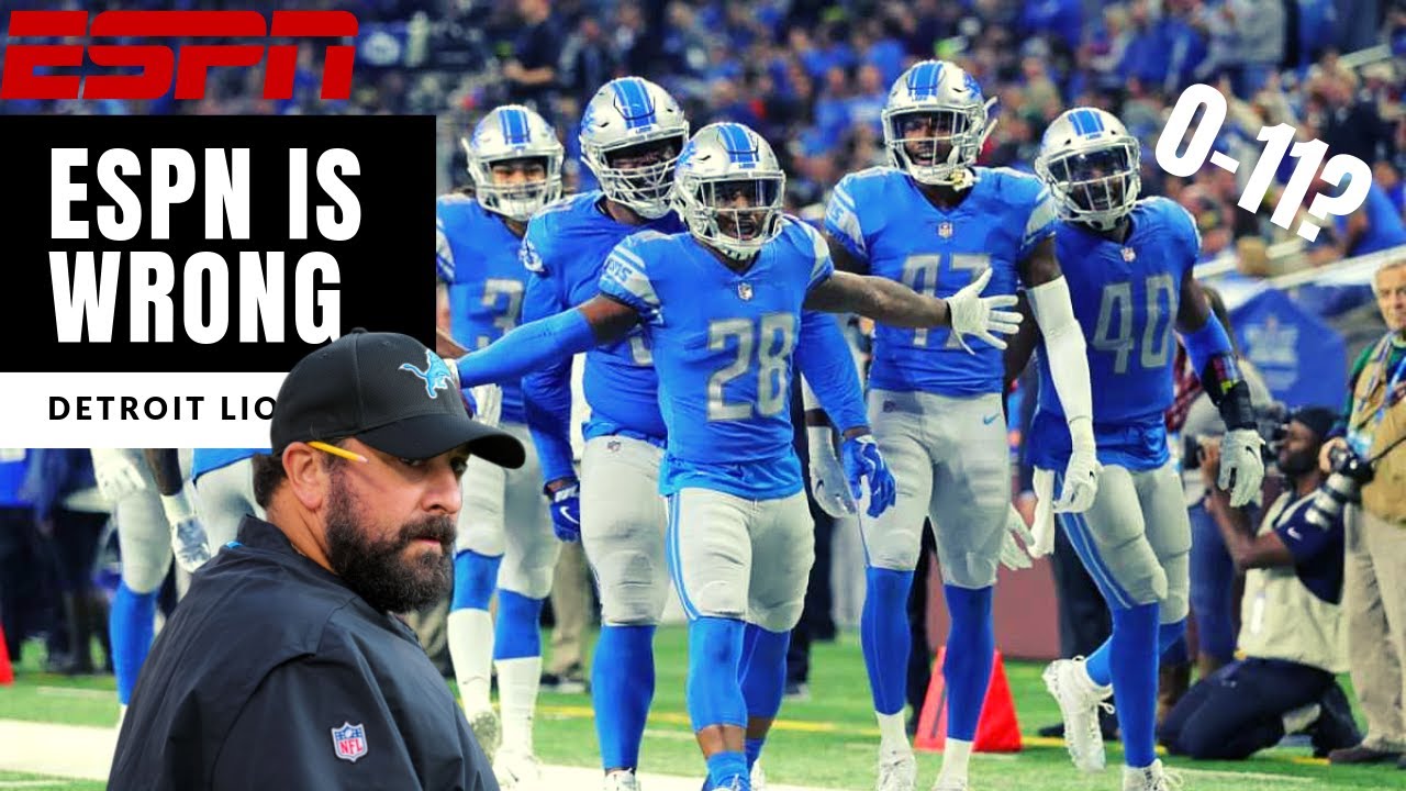 The Lions WON T Start 0 11 ESPN Is WRONG Detroit Lions Talk YouTube