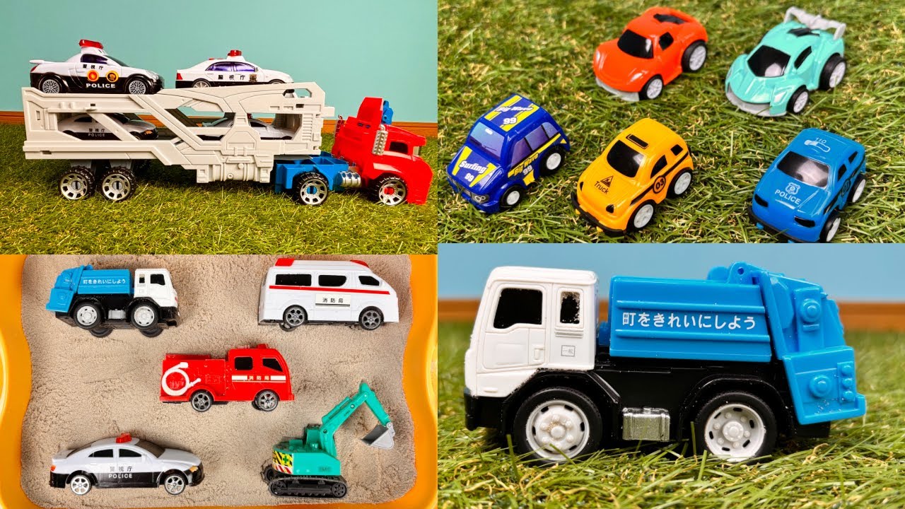 🚒Fire engines🔥Putting out fires at the zoo☆Police cars, car