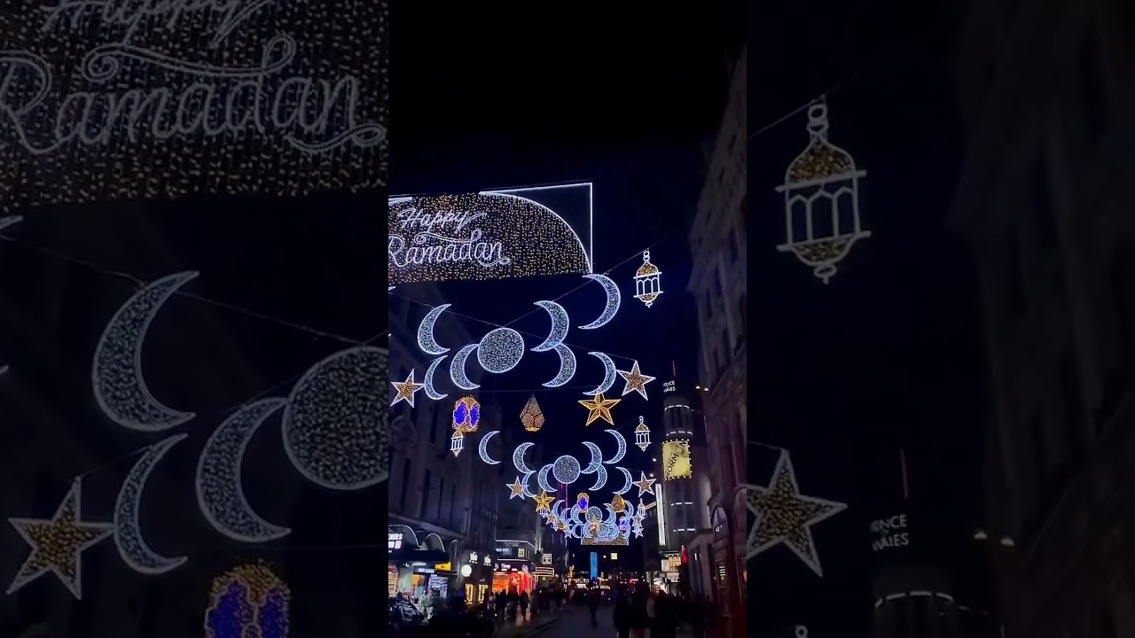 Ramadan lights illuminate London Street 🎊🤲🎉