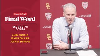 Postgame Press Conference: USC MBB vs Utah (2/15/24)