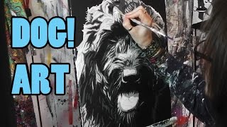 POP ART DOG Speed PAINTING - Pet Portrait By Stephen Quick