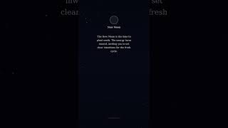 New Moon — Lunar Calendar