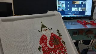 Flossmass Day 5 Stitching at the jingle ball