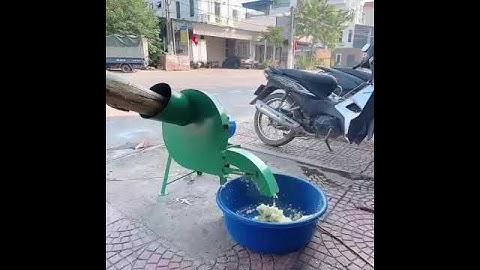 Máy Thái Chuối Siêu Mịn - Máy Cắt Chuối Cửa Ngang Sắt Lắp Động Cơ  1,5kW giá 1.500.000 MIỄN PHÍ SHIP