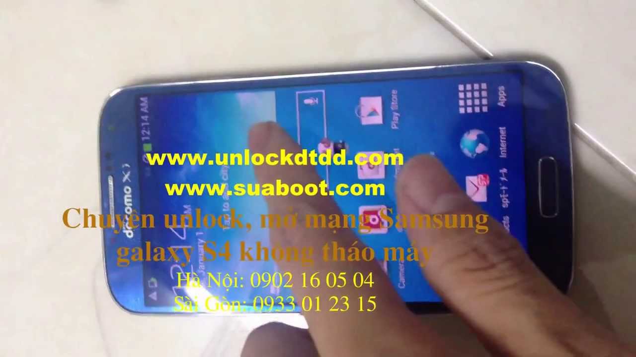 Code unlock, mở mạng, giải mã Samsung S4 sc-04e Docomo Nhật Bản lấy ngay