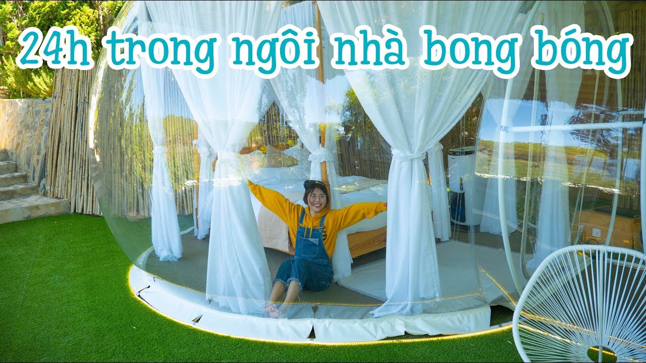 ⁣Thử Thách 24h Sống Trong Ngôi Nhà Bong Bóng