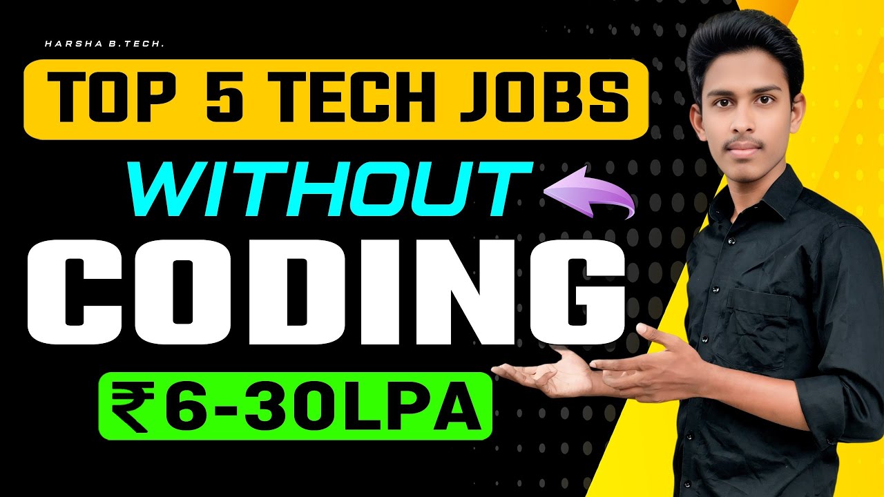 Top 5 Tech Jobs without coding in telugu || Tech jobs without coding || Software jobs without coding