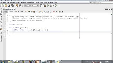Tutorial Java Mudah - Mudahnya Belajar Prosedur Dalam Java Programing Part 1