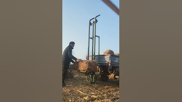 Automatic bale picking machine, bale elevator, small square bale loader