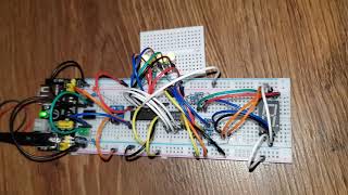 Counter using 74LS161 and 4543 decoder