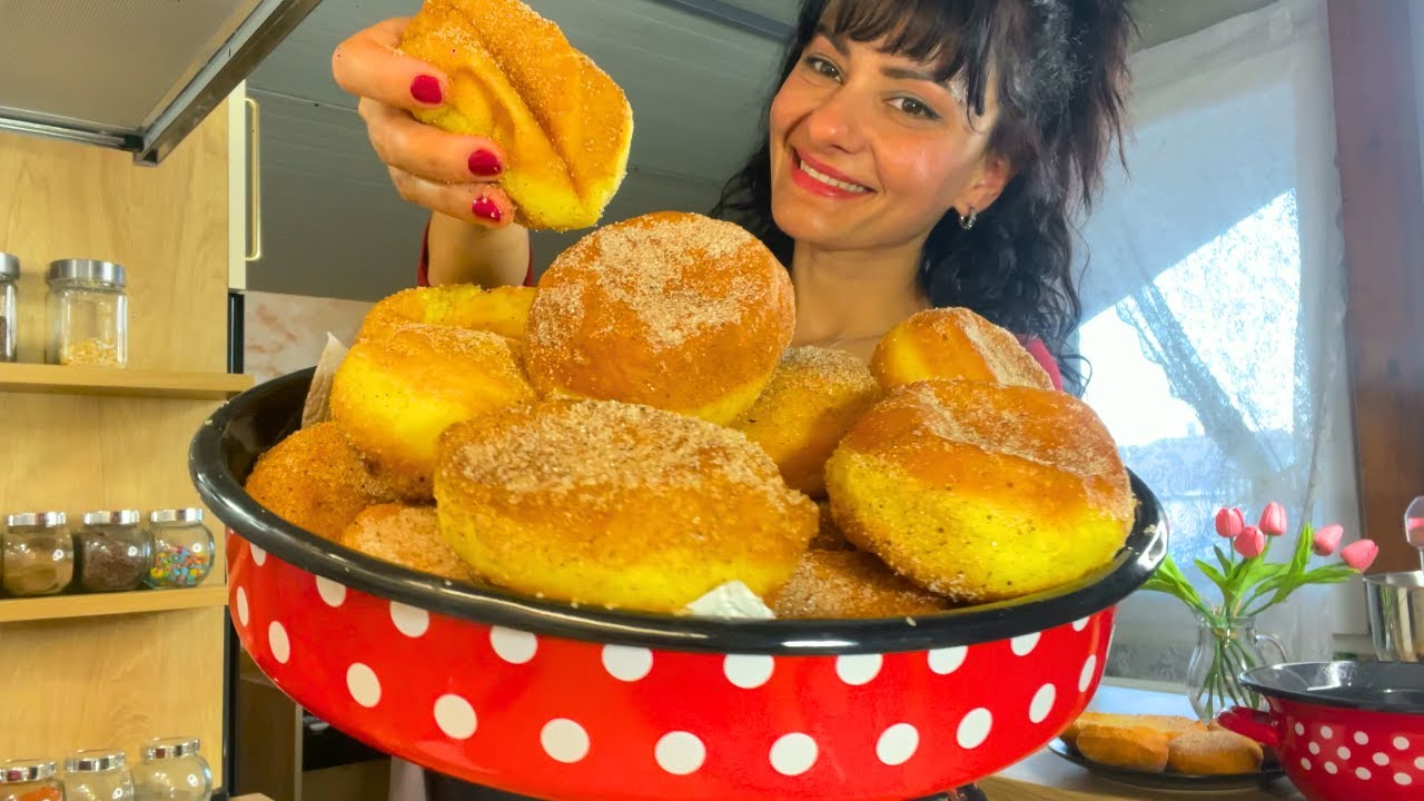 Вы пробовали ватные пончики? Самый пушистый! Они не впитывают ни капли масла! ПЬЯНЫЕ ВАТНЫЕ ПОНЧИКИ.