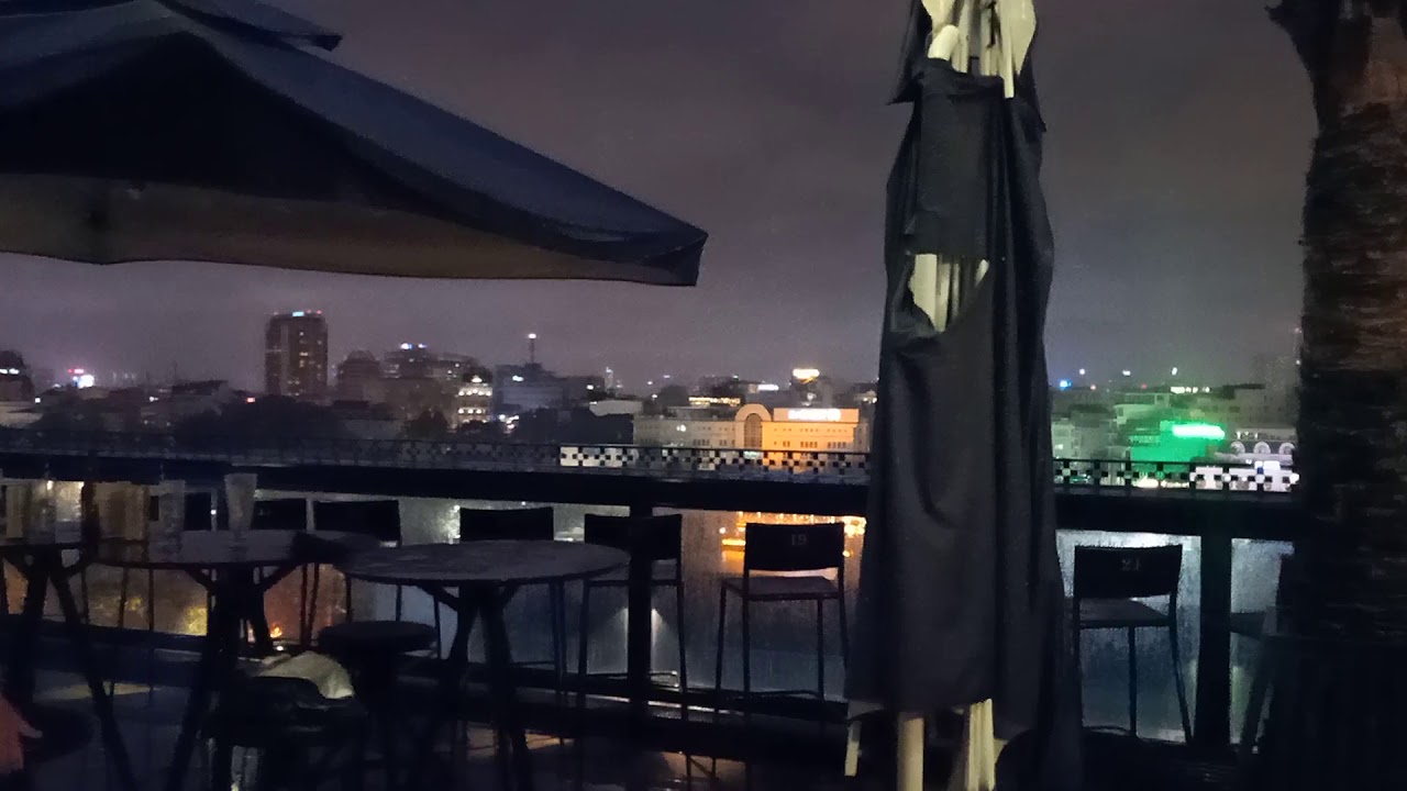 Hanoi Vietnam night view twilight sky bar