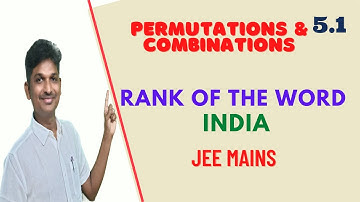 RANK OF THE WORD INDIA