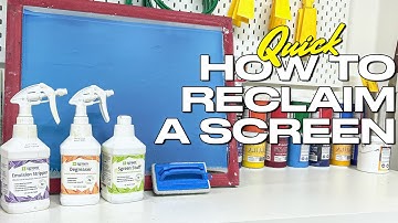A Quick & Easy How to Reclaim a Screen | Step-by-Step Screen Printing Tutorial with Ryonet