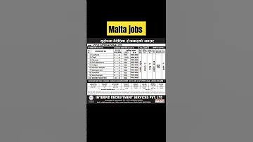 Malta Country Work Visa Malta Work Visa For Nepal Malta Working Visa 2024 