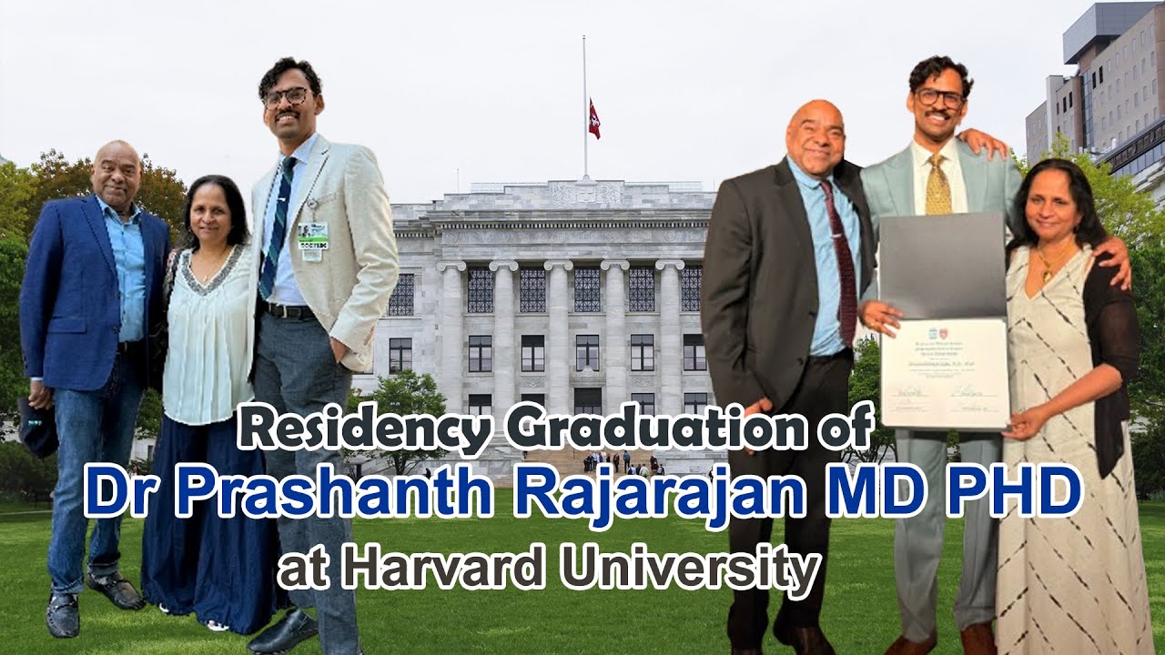 Dr Prashanth MD Phd graduation ceremony for the Residency- Harvard ...