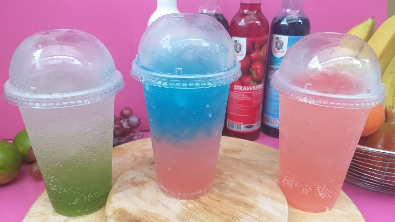 Italian sodaဖျော်နည်း သုံးမျိုး#ep သဲ🍹