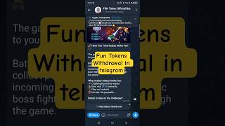 Fun Tokens Withdrawal in Telegram 💸 | Step-by-Step Guide 2026 🔥#shorts