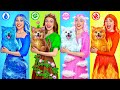 Fire girl water girl air girl and earth girl  four elements pets multi do challenge