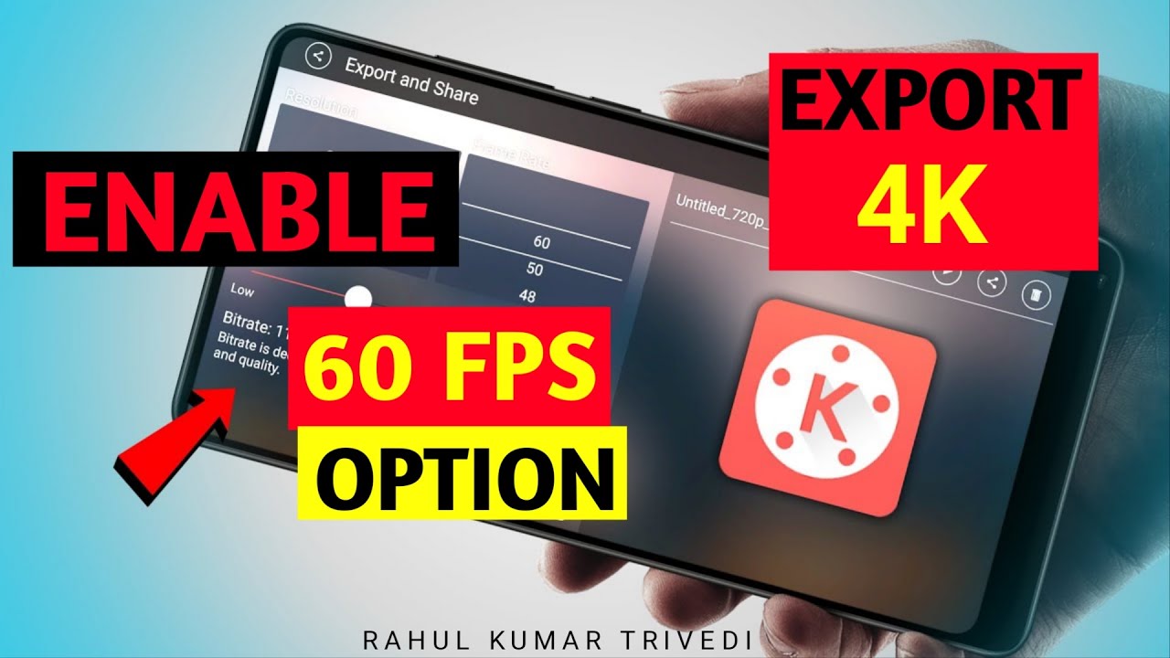 Kinemaster 60fps export | Kinemaster hidden setting 2021 🔥