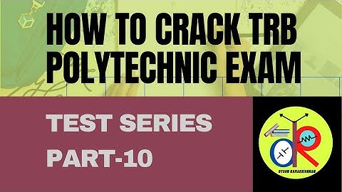 How to crack TRB Polytechnic Exam|DIGITAL ELECTRONICS | 10 MCQ | TEST SERIES-10