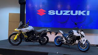 Primeiro contato com as Novas 800 cilindradas da Suzuki: V-Strom 800DE e GSX - 8S